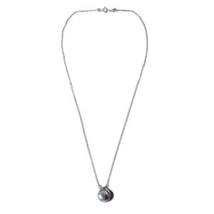 Gray drop necklace