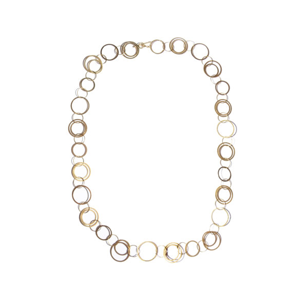 Collana cerchi oro 18 Kt