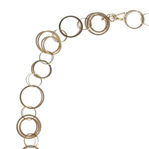 Collana cerchi oro 18 kt