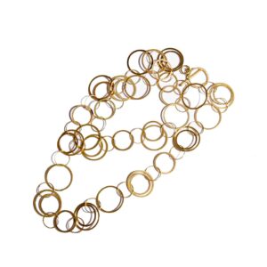Collana cerchi oro 18 kt