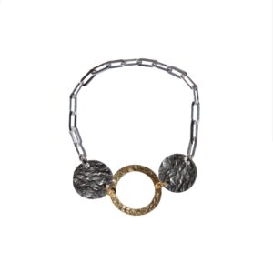 Disc and circle bracelet