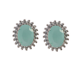 Orecchini Princess verde acqua