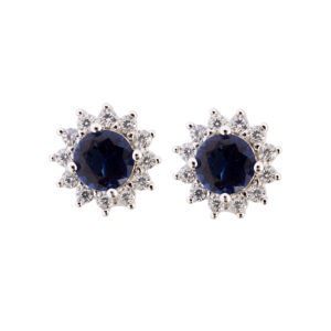 Orecchini Princess piccoli blu