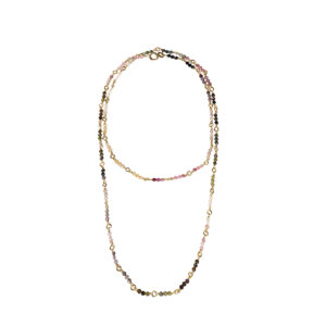 Colored tourmaline necklace
